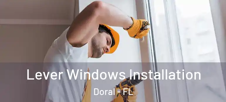  Lever Windows Installation Doral - FL